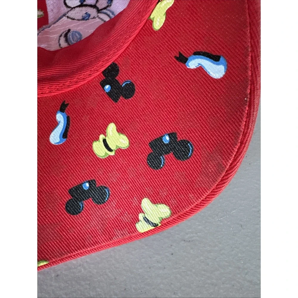 '06‎ Disneyland 50th Anniversary Red Embroidered Youth Size Hat 100% Cotton